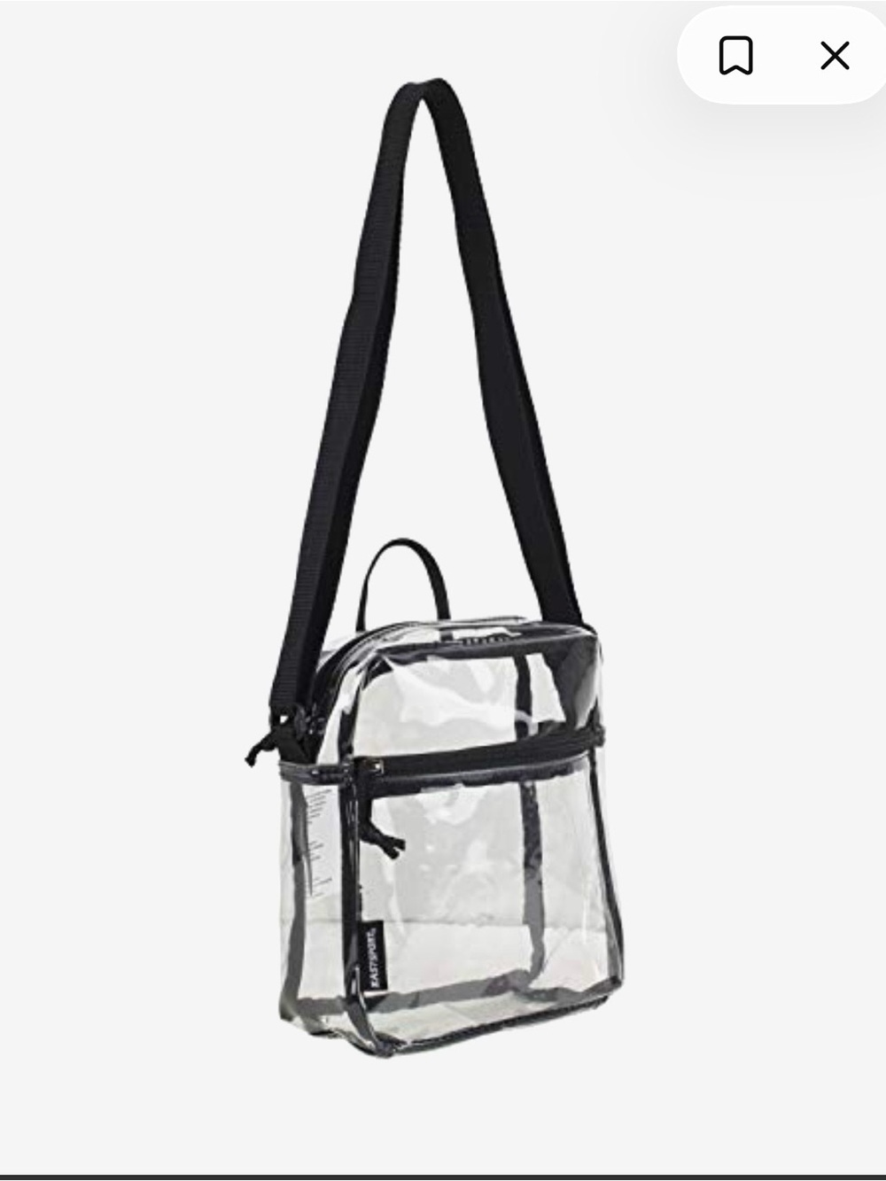 Clear Concert or Stadium Messenger Bag